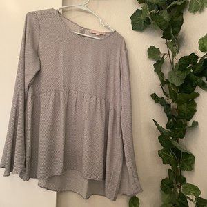 Loft patterned tunic blouse